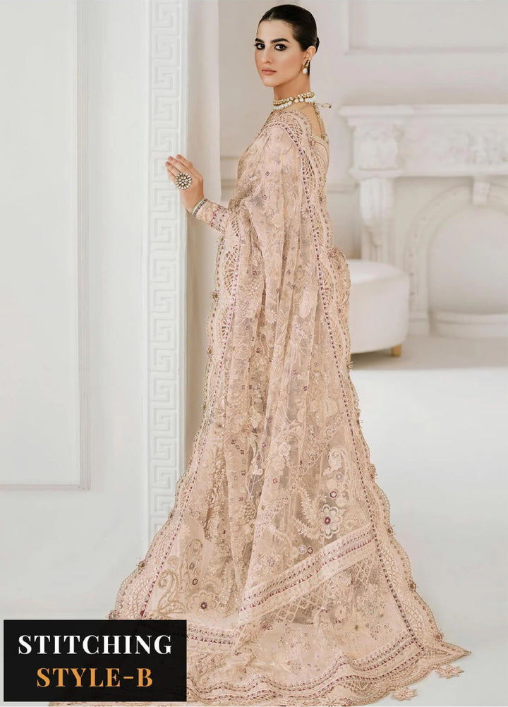 Chantelle by Baroque Unstitched Embroidered Net 3 Piece Suit BQ26UFC BQU-CH10-D01 - Festive Collection