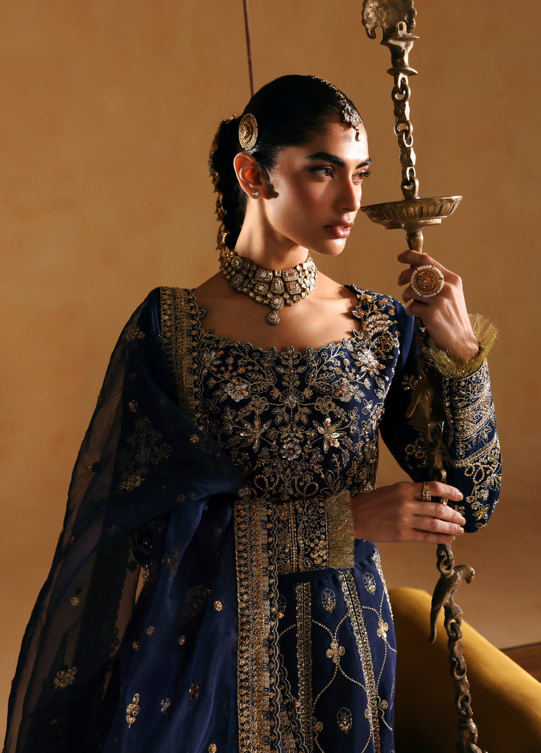 Gulaal Unstitched Embroidered Silk Suits 3 Piece GL25UW RAEHA-WU-14 - Wedding Collection