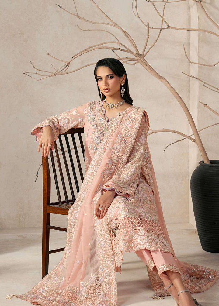 Gulaal Unstitched Embroidered Chiffon 3 Piece Suit GL26ULW Julian D-53 - Wedding Collection