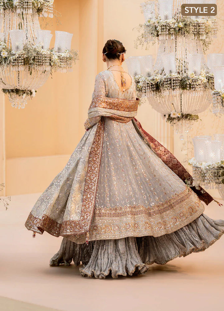 Aik Unstitched Wedding Unstitched Chiffon Embroidered 3 Piece AIK25WF LOOK 02 - Festive Collection