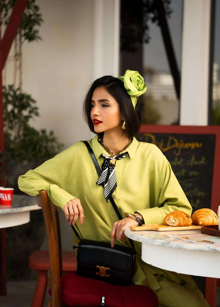 Minor Defect by Ayesha Somaya RTW Solids Irish Linen 2 Piece Suit Stella Casual Collection