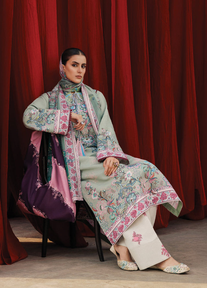 Aik Roz by Aik Atelier Unstitched Khaddar Printed Suits 3 Piece AIK25RK Look 06 - Winter Collection