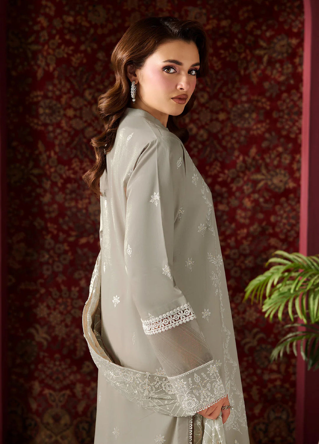 Alizeh Fashion Unstitched Embroidered Lawn 3 Piece Suit AF26ULE AF-EL-7060-SLATE - Summer Collection