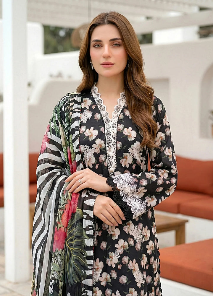 Komal by Lakhany Unstitched Embroidered Lawn 3 Piece Suit LSM26ULK LG-UB-0353 - Summer Collection
