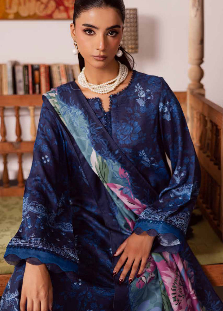 Signature Prints by Nureh Unstitched Linen Jacquard Suits 3 Piece NU25LJ SP-188 - Winter Collection