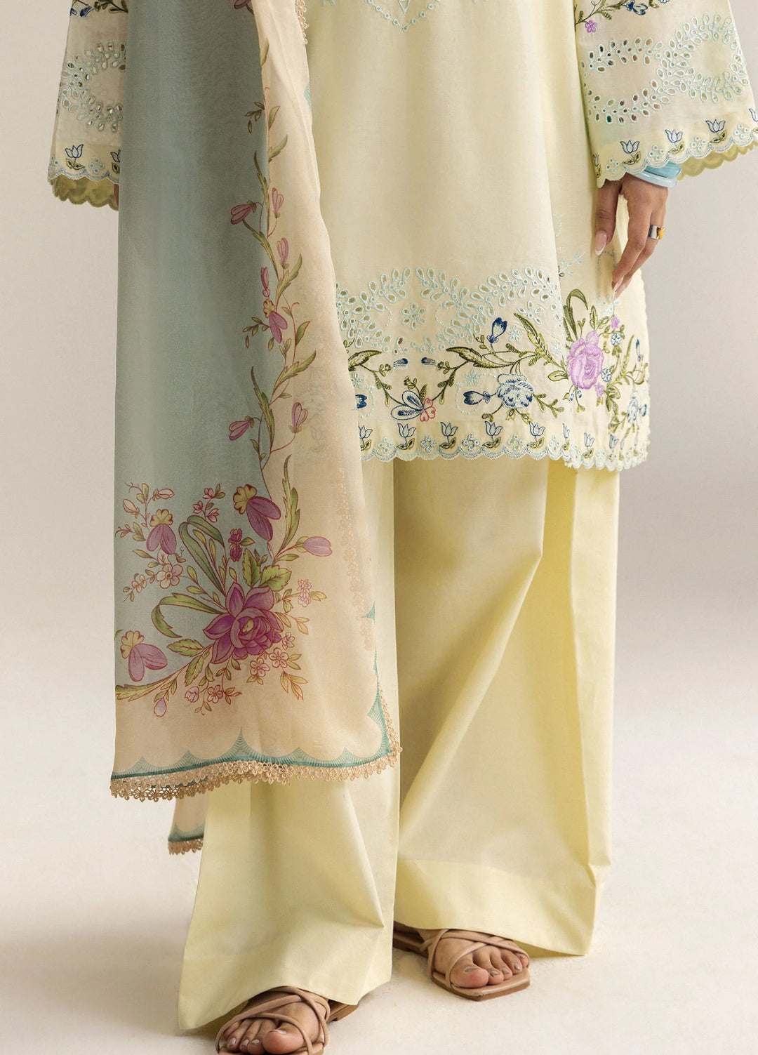 Coco by Zara Shahjahan Unstitched Embroidered Lawn 3 Piece Suit CZS26UCLP KIAN-8A - Eid Collection