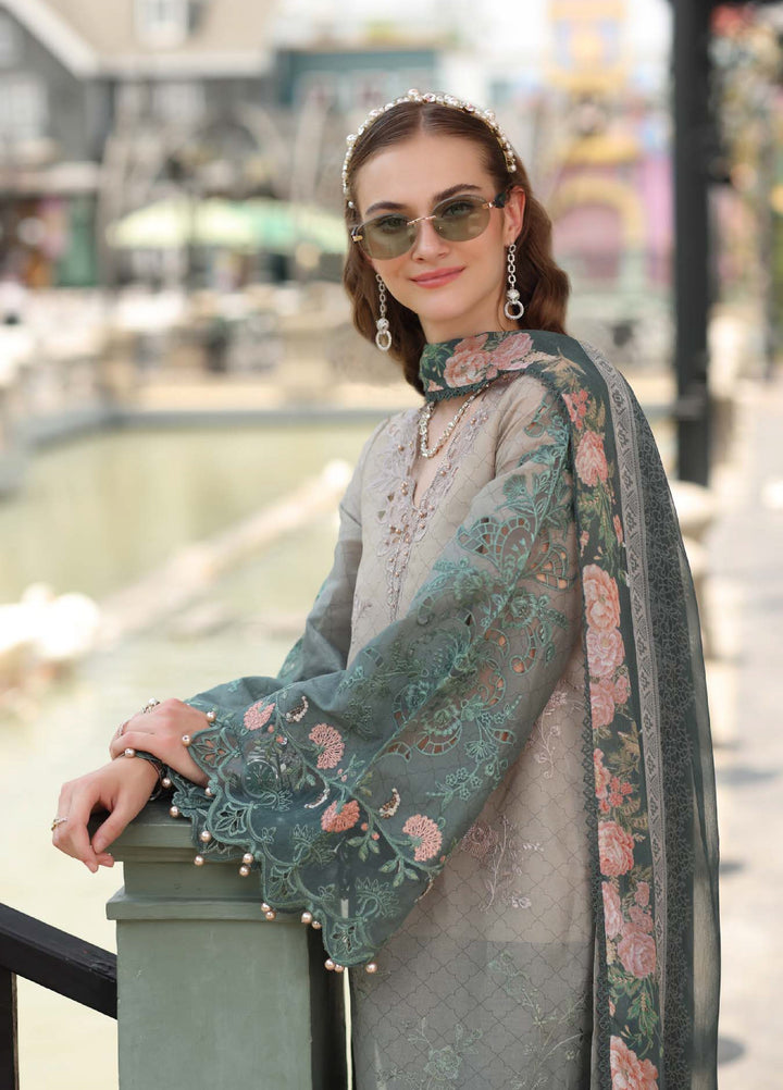 Noor Luxe by Saadia Asad Unstitched Chikankari Embroidered Lawn 3 Piece Suit SA26UNL D-4 MIREYA - Summer Collection