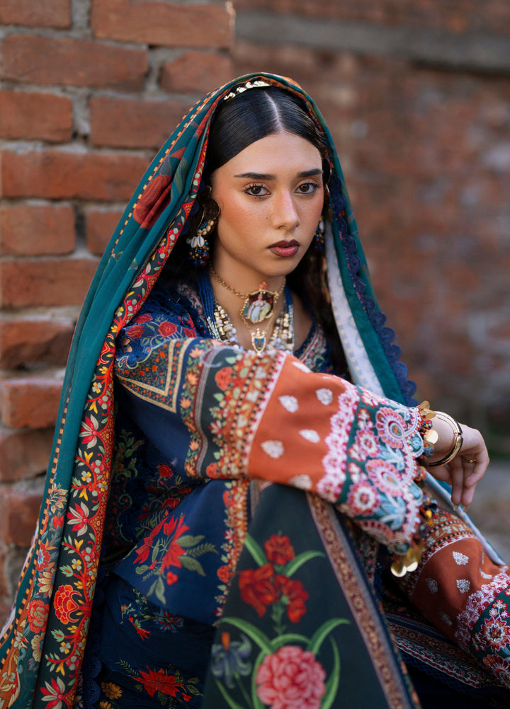 AJR Sard Shaam Embroidered Unstitched Khaddar Suits 3 Piece AJR25SS AJRW-04 KANEEZ - Winter Collection