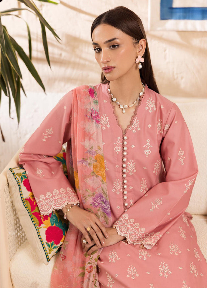 Nissa by Rajbari Unstitched Chikankari Embroidered Lawn 3 Piece Suit RB26UNCL D-6 - Summer Collection