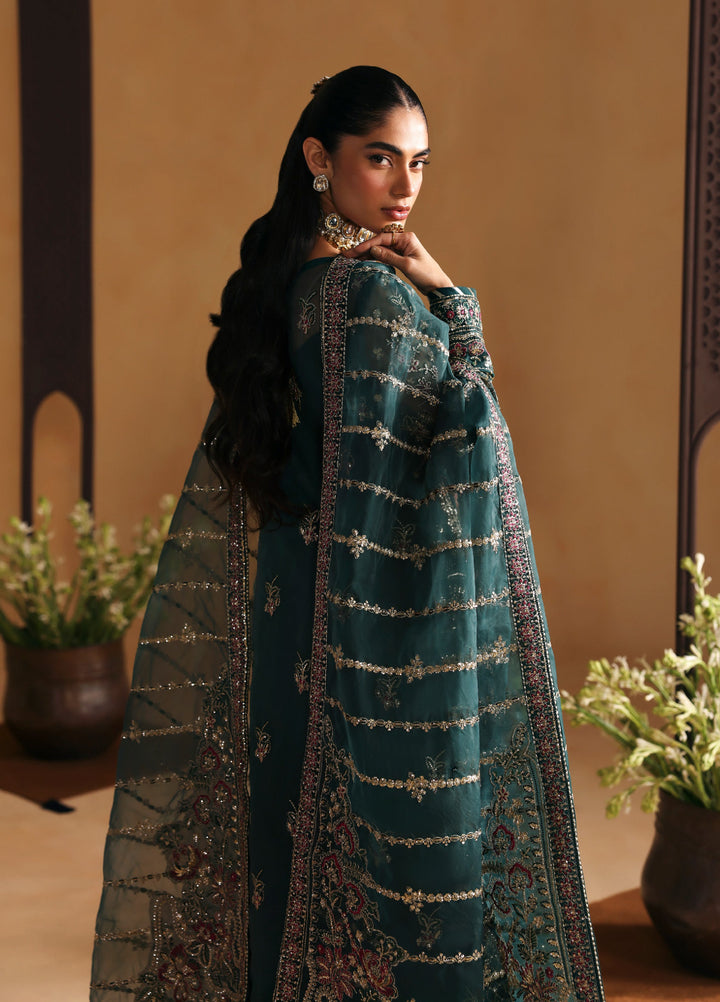 Gulaal Unstitched Embroidered Organza Suits 3 Piece GL25UW SOLIN-WU-12 - Wedding Collection