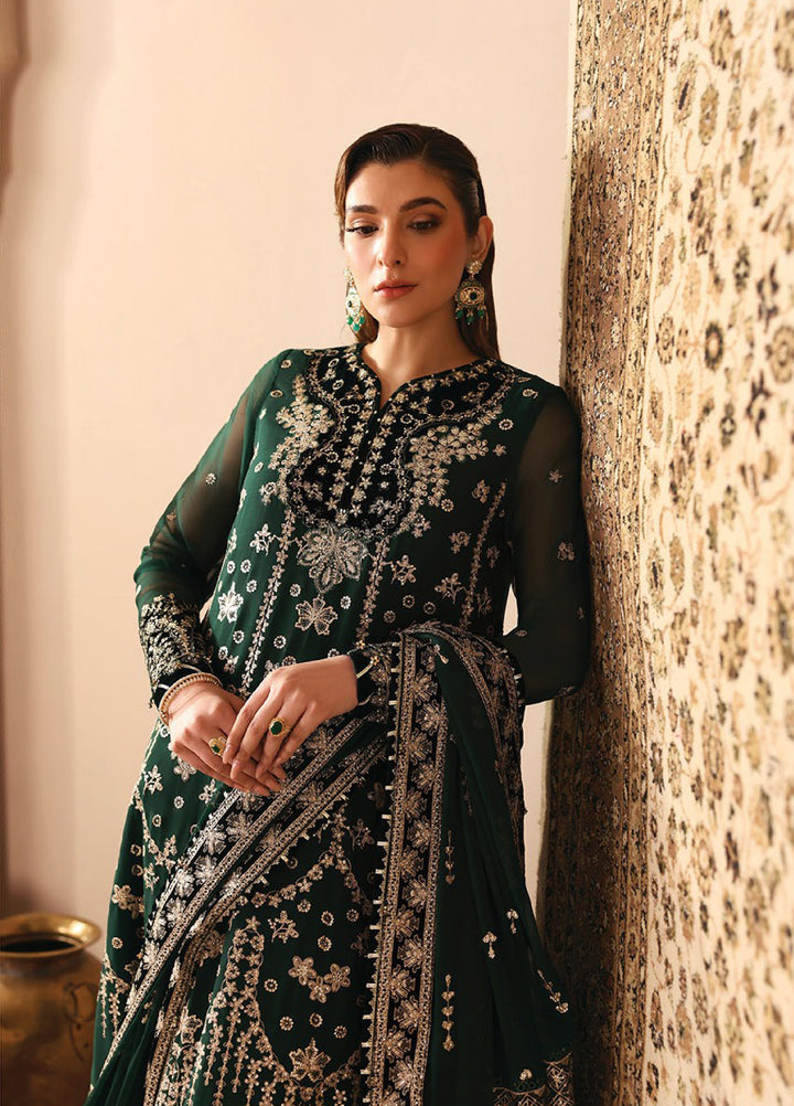 Neorah by Xenia Formals Unstitched Chiffon Embroidered 3 Piece Suit XE26UN D-5 QAIFA - Festive Collection