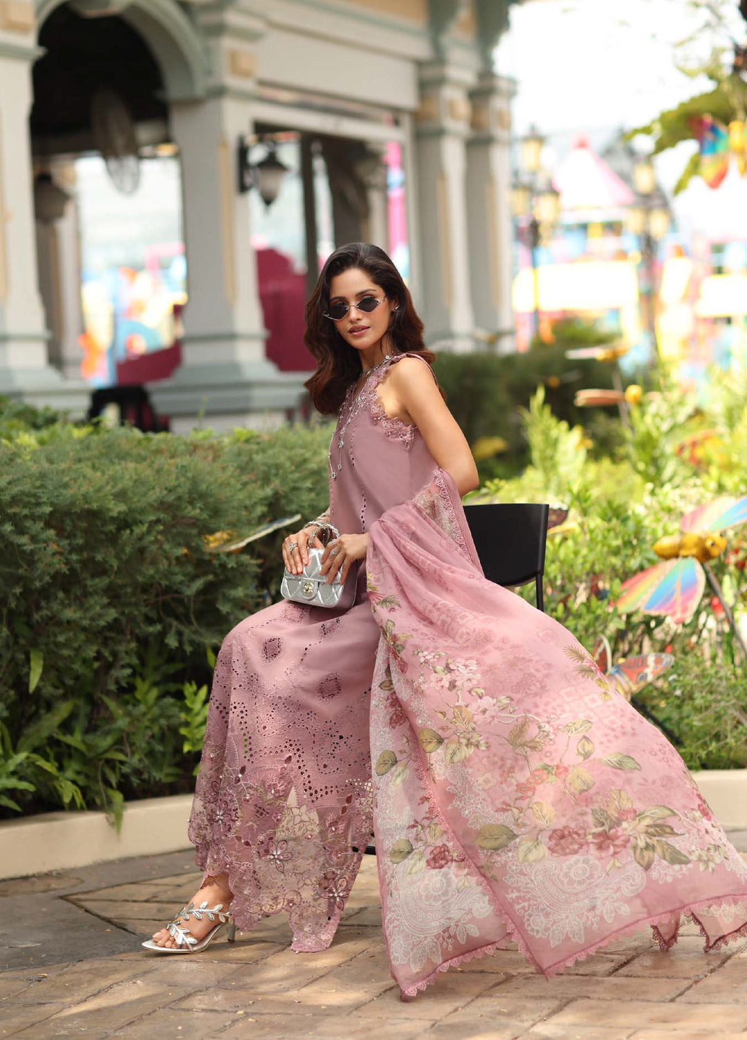 Noor Luxe by Saadia Asad Unstitched Chikankari Embroidered Lawn 3 Piece Suit SA26UNL D-8 NAYELLE - Summer Collection