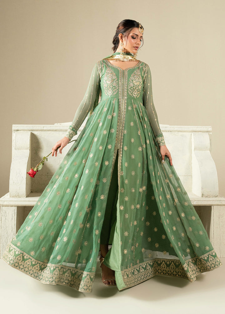Aura by Haniumaimaz RTW Embroidered Chiffon 3 Piece Suit HUM26RCA ASTRA - Festive Collection