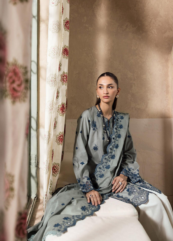 Nissa by Rajbari Unstitched Chikankari Embroidered Lawn 3 Piece Suit RB26UNCL D-10 - Summer Collection