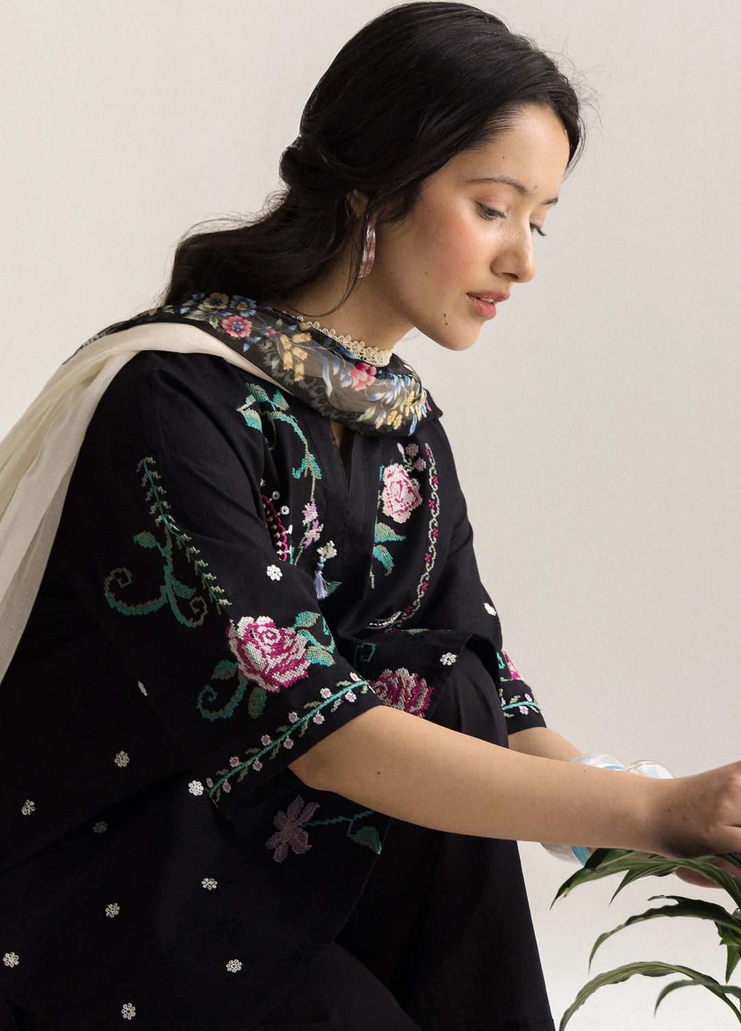 Coco by Zara Shahjahan Unstitched Embroidered Lawn 3 Piece Suit CZS26UCLP INES-6A - Eid Collection
