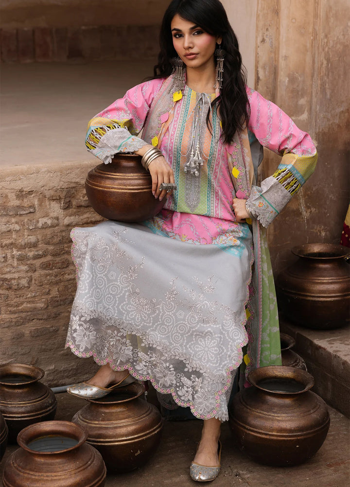 Chunri by Charizma Unstitched Embroidered Lawn 3 Piece Suit CHR26UCL CHN6-01 - Summer Collection