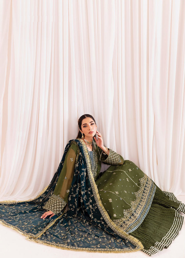 Xenia Formal Unstitched Luxury Embroidered Chiffon Suits 3 Piece XE25UF 03-Маhvash - Formals Collection