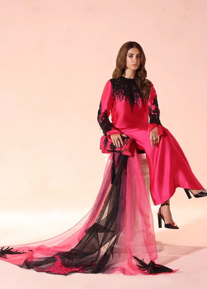 Eterna by Musferah Saad Pret Embroidered Tissue Silk 2 Piece Dark Romance - Festive Collection