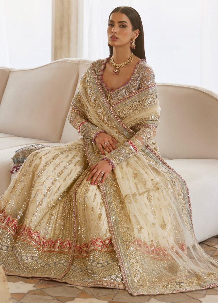 Zaha by Khadija Shah Gossamer Unstitched Embroidered Suits 3 Piece ZL25GF ZC25-06 - Festive Collection