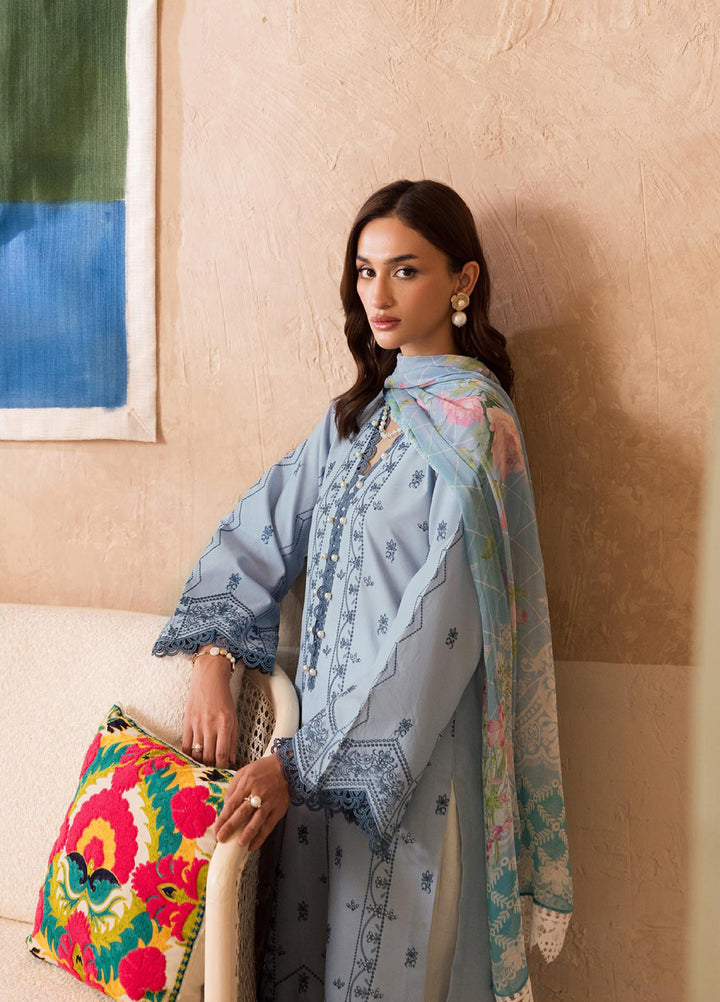 Nissa by Rajbari Unstitched Chikankari Embroidered Lawn 3 Piece Suit RB26UNCL D-12 - Summer Collection