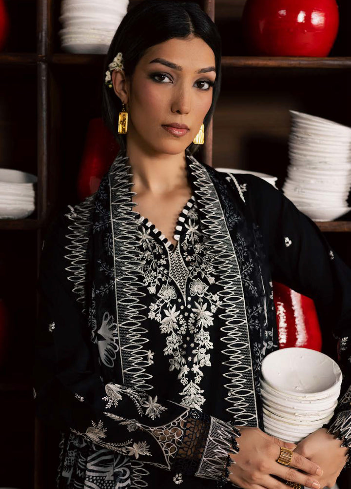 Koyal Monochrome by Nureh Unstitched Embroidered Lawn 3 Piece Suit NU26UKM NE-267 - Casual Collection