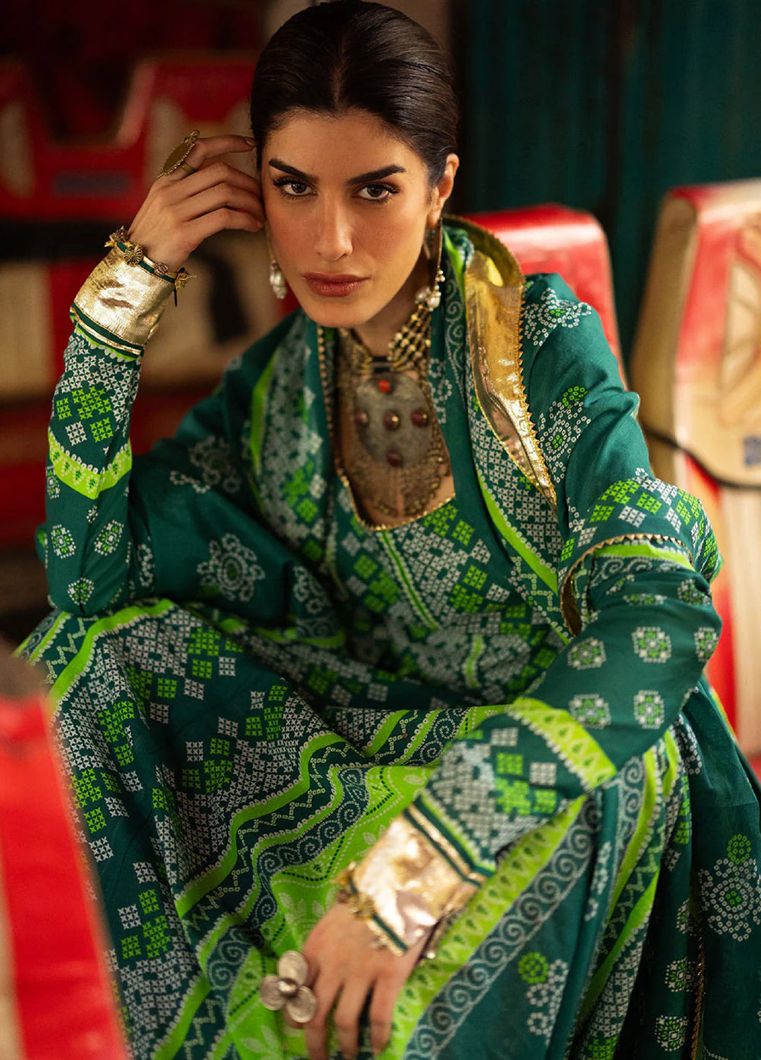 The Chunri by Gul Ahmed Unstitched Printed Lawn 3 Piece Suit GA26UTCL CL-62027 A - Summer Collection