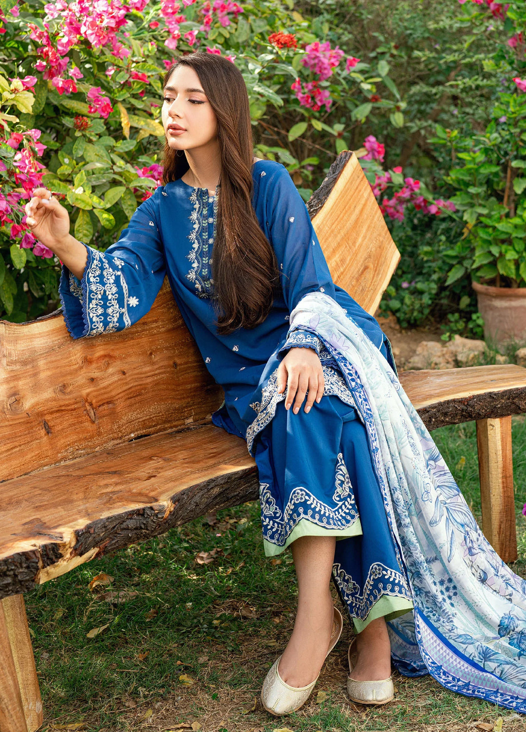 Lamhay by Dhanak Pret Swiss Voile 3 Piece DHN26PSV DC-2580 - Summer Collection