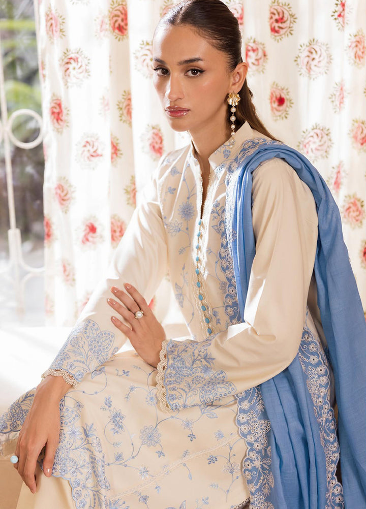 Nissa by Rajbari Unstitched Chikankari Embroidered Lawn 3 Piece Suit RB26UNCL D-2 - Summer Collection