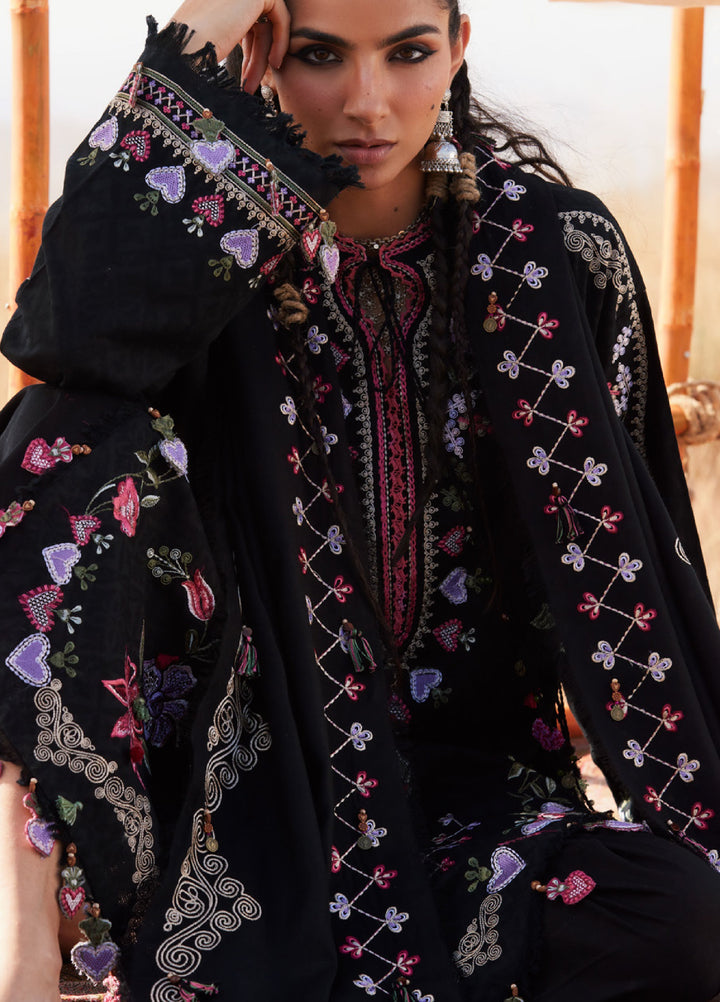 Zaha by Khadija Shah Unstitched Jacquard Embroidered Suits 3 Piece ZL25KW SEHYR ZW25-11 - Winter Collection