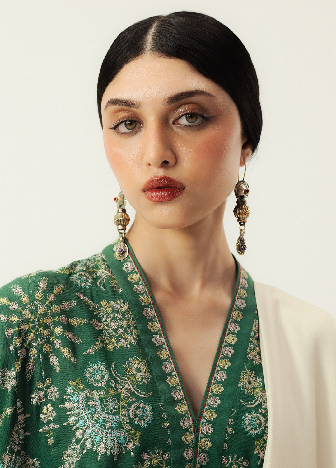 Zara Shahjahan Unstitched Winter Marina Embroidered Suits 3 Piece CZS25WC D8-Ruhaab - Winter Collection