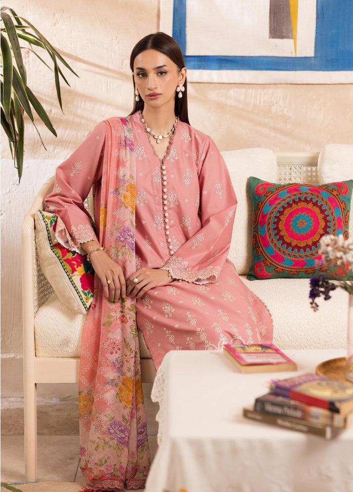 Nissa by Rajbari Unstitched Chikankari Embroidered Lawn 3 Piece Suit RB26UNCL D-6 - Summer Collection