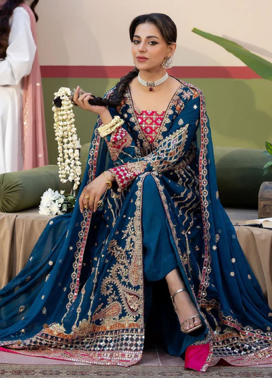 Sahellian by Meerak Women Pret Luxury Chiffon 4 Piece Gulbahar - Formals Collection