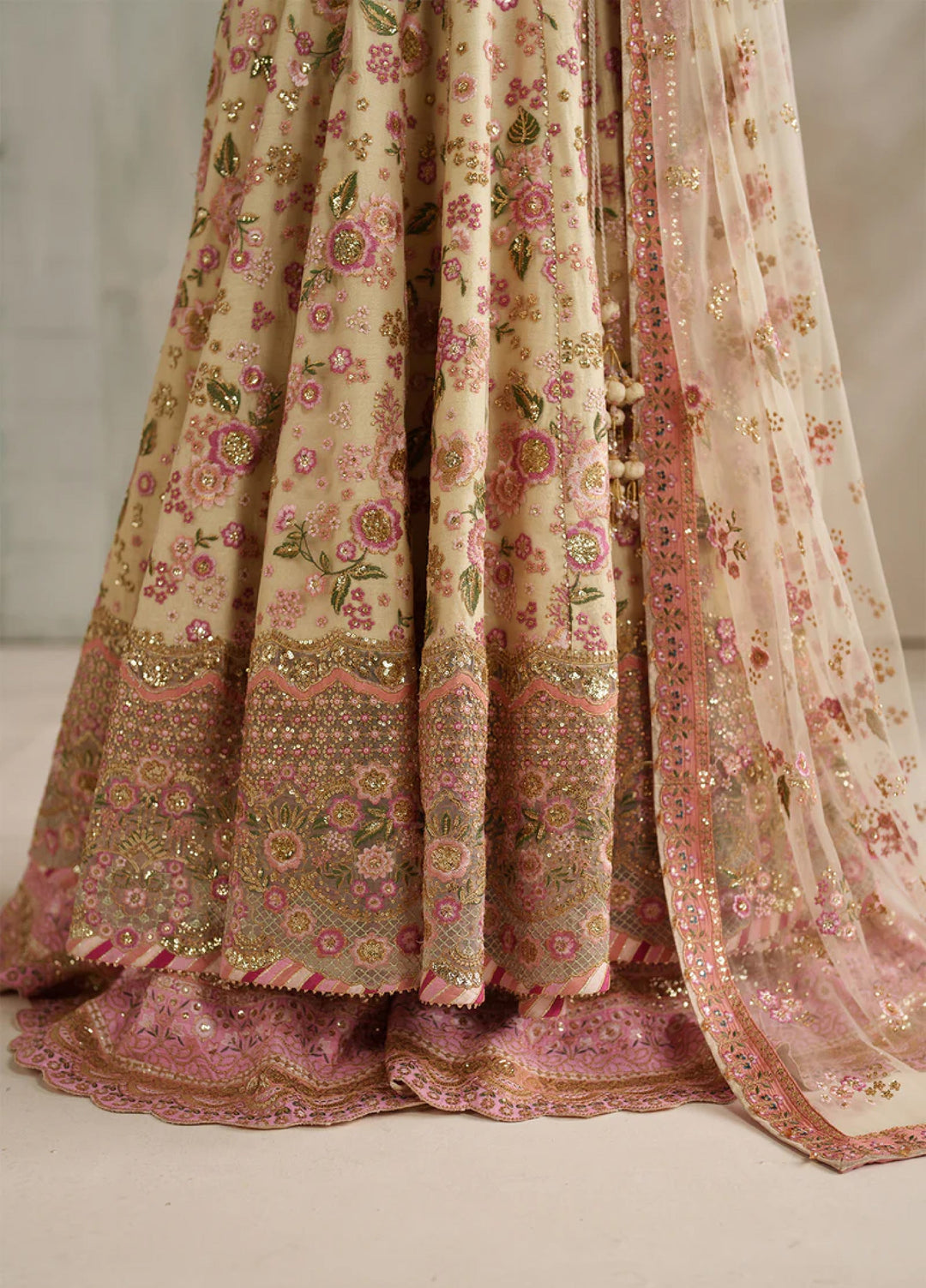 Chantelle by Baroque Unstitched Embroidered Net 3 Piece Suit BQ26UCF UF-4371 - Festive Collection