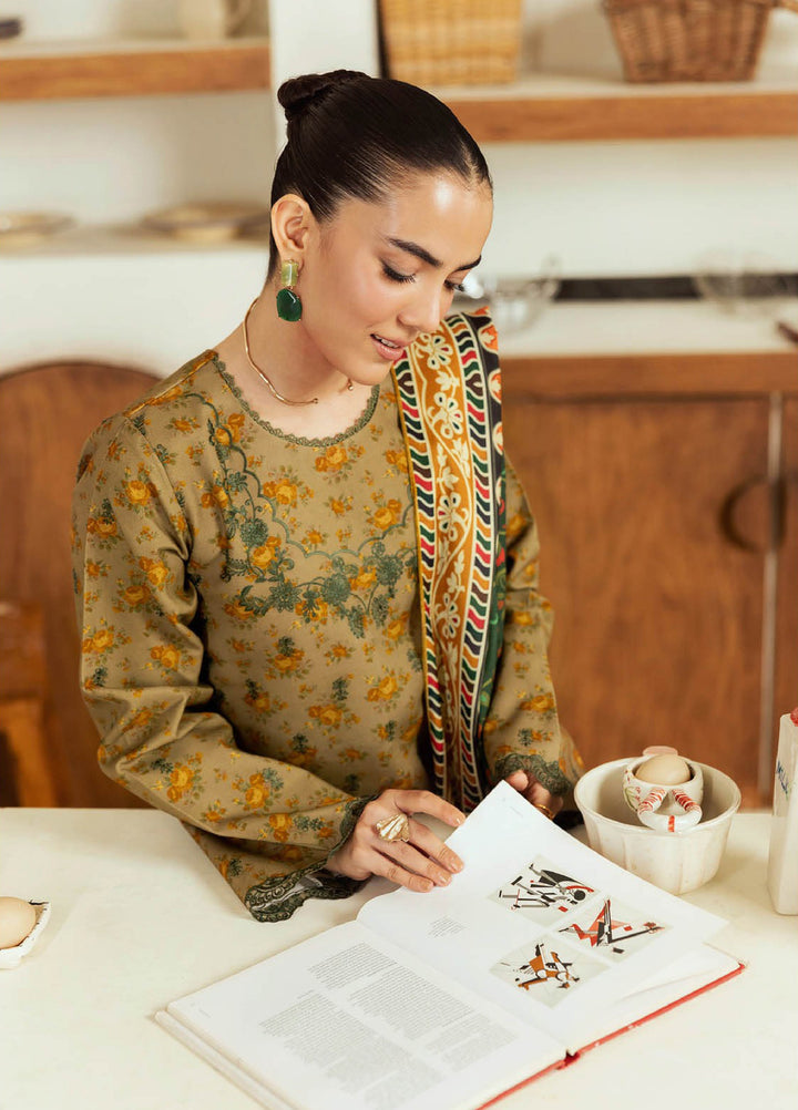 Nissa Floral Symphony by Rajbari Embroidered Marina Suits Unstitched 3 Piece RB25NM D-05 - Winter Collection