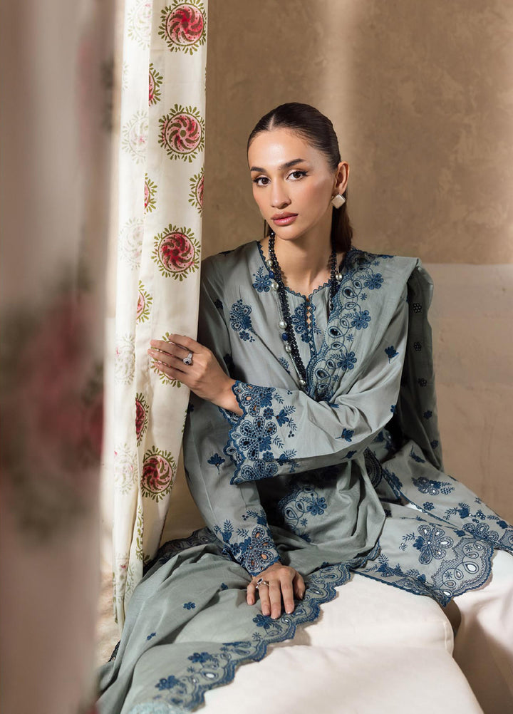 Nissa by Rajbari Unstitched Chikankari Embroidered Lawn 3 Piece Suit RB26UNCL D-10 - Summer Collection
