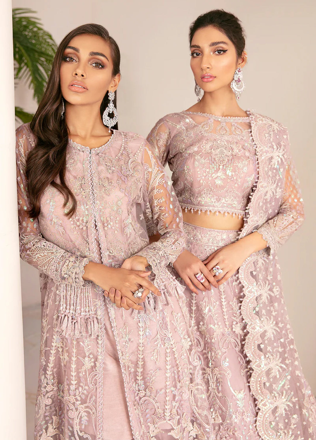 Chantelle by Baroque Unstitched Embroidered Net 3 Piece Suit BQ26UFC BQU-CH08-D01 - Festive Collection
