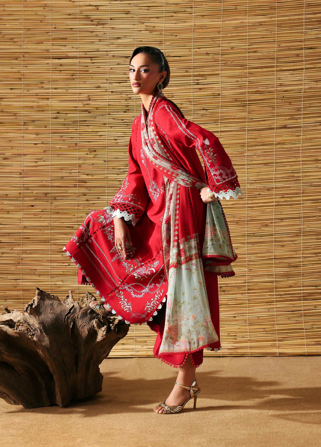 Sable Vogue Unstitched Embroidered Lawn 3 Piece Suit SV26ULL SL-07-26-V2 - Festive Collection