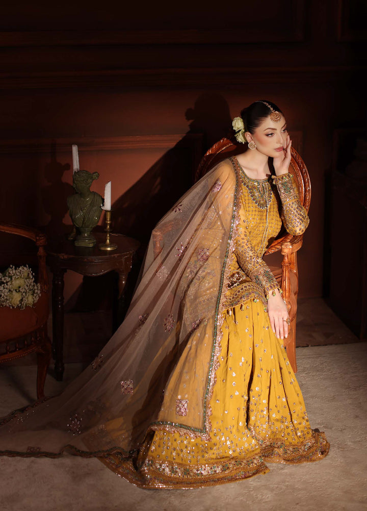 Alfaaz By Nureh Festive Unstitched Chiffon Embroidered 3 Piece Suits NU25AF NL-92 - Festive Collection