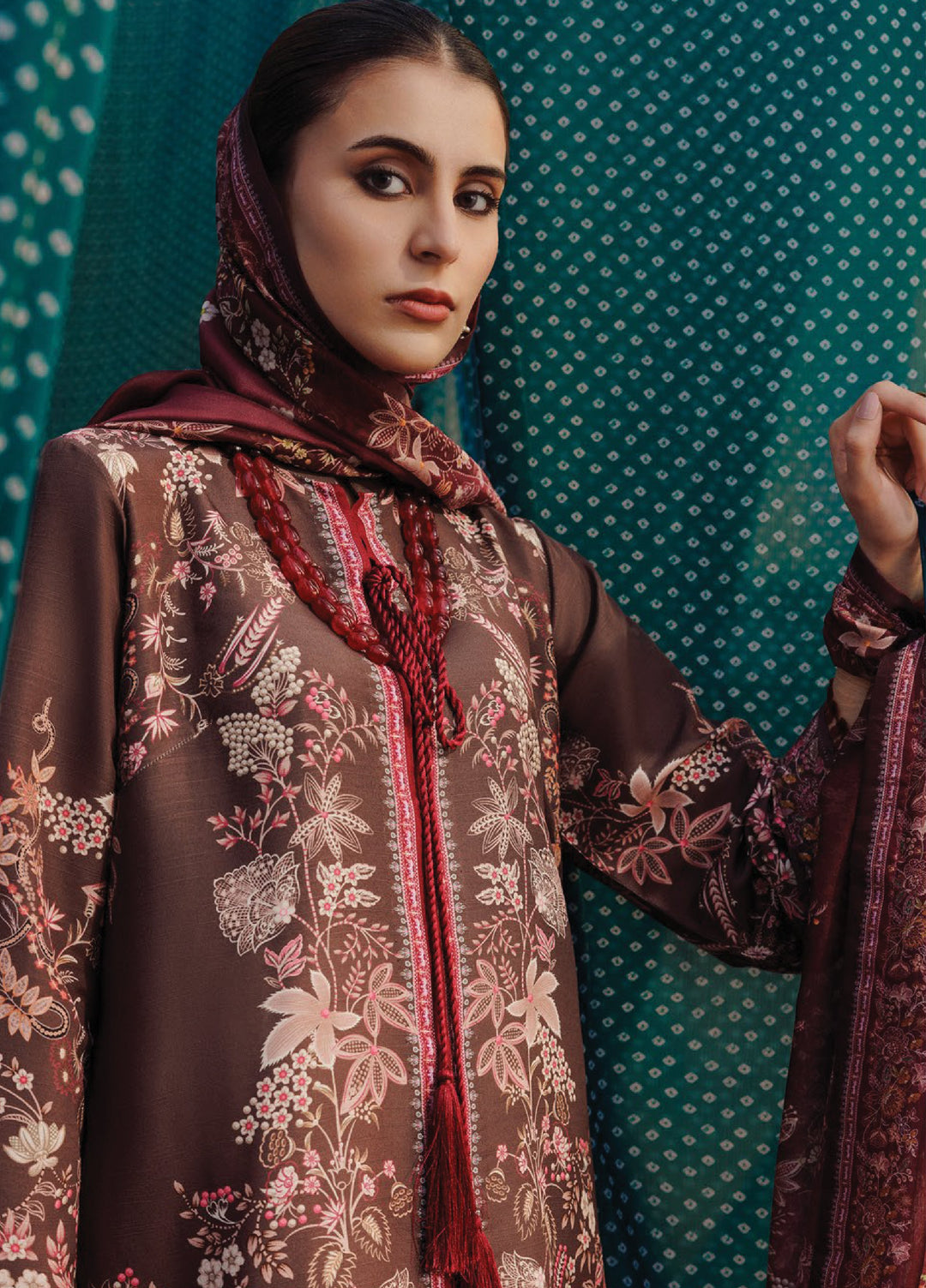 Aik Roz by Aik Atelier Unstitched Khaddar Printed Suits 3 Piece AIK25RK Look 05 - Winter Collection