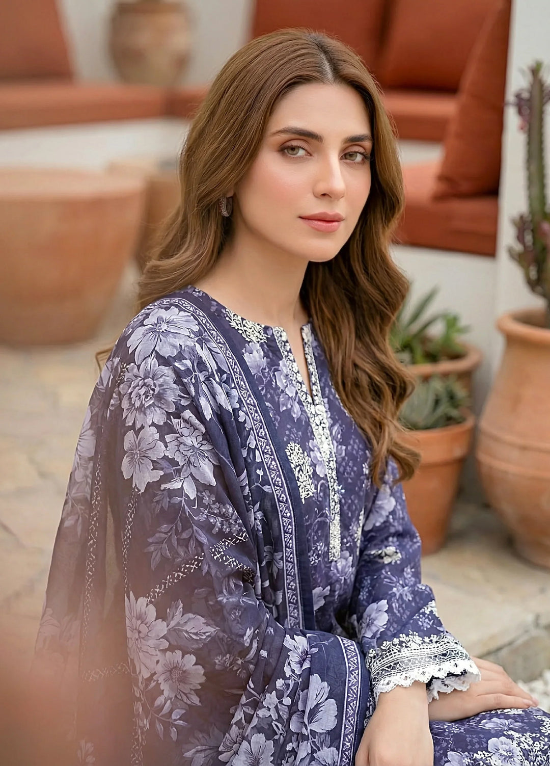 Komal by Lakhany Unstitched Embroidered Lawn 3 Piece Suit LSM26ULK LG-SG-0121 - Summer Collection