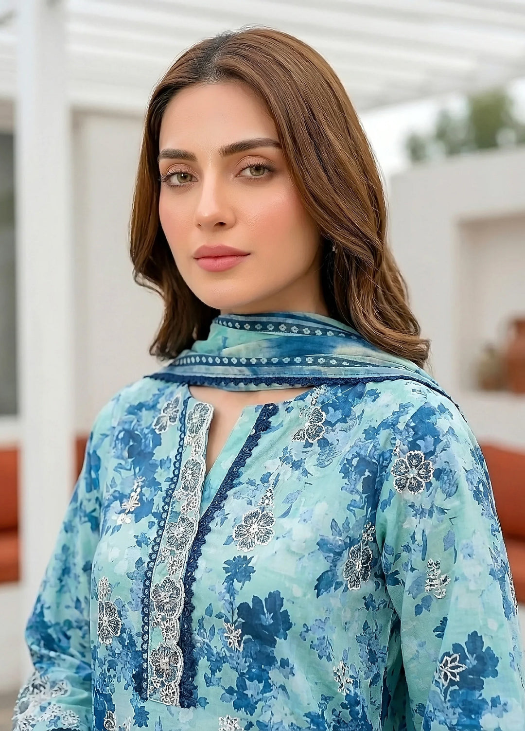 Komal by Lakhany Unstitched Embroidered Lawn 3 Piece Suit LSM26ULK LG-RL-0464 - Summer Collection