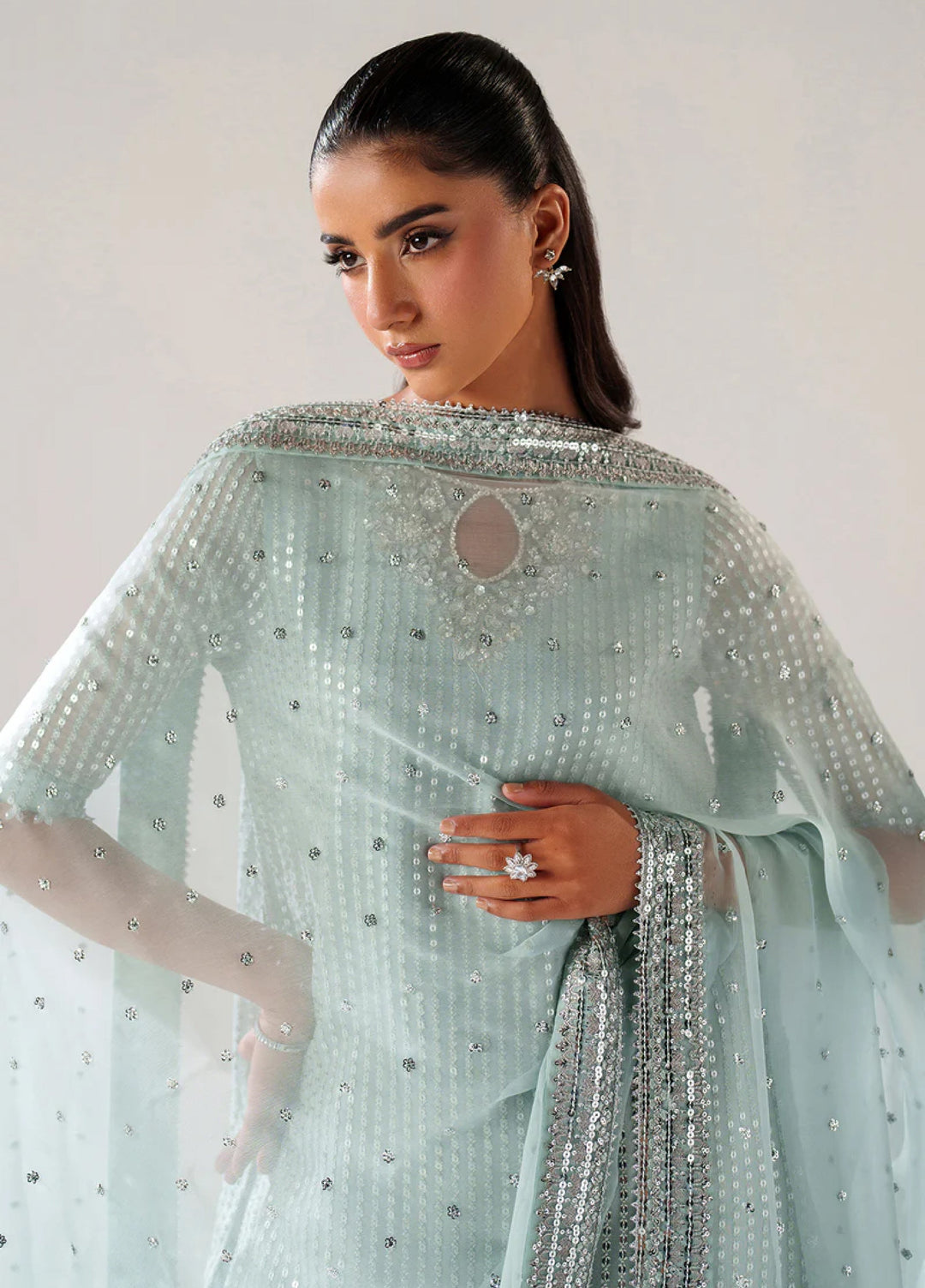 Chantelle by Baroque Unstitched Embroidered Chiffon 3 Piece Suit BQ26UCF UF-4389 - Festive Collection