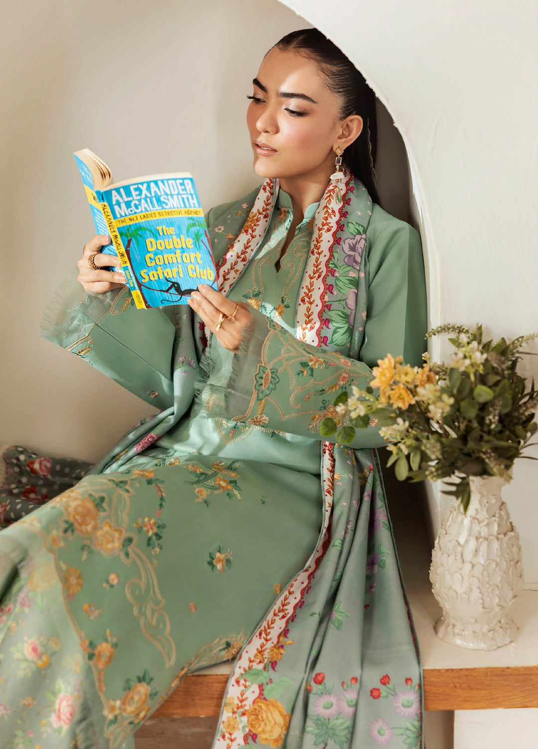 Nissa Floral Symphony by Rajbari Embroidered Marina Suits Unstitched 3 Piece RB25NM D-03 - Winter Collection