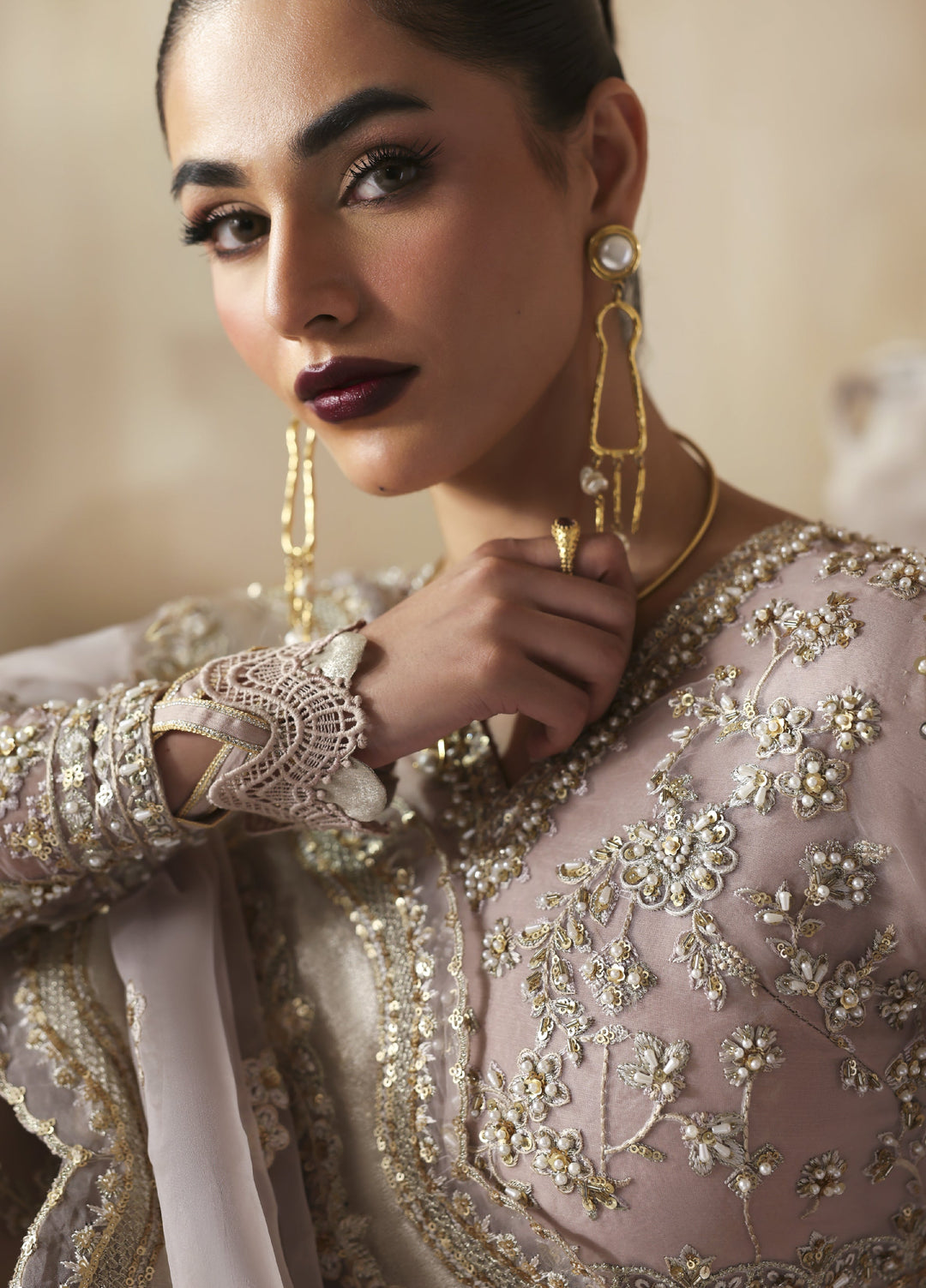 Jahanara by Zarposh Embroidered Organza Suits Unstitched 3 Piece ZP25JF Nure - Festive Collection