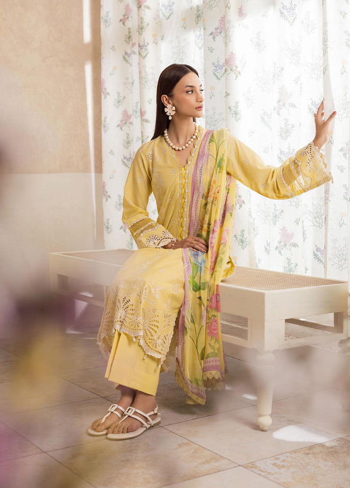 Nissa by Rajbari Unstitched Chikankari Embroidered Lawn 3 Piece Suit RB26UNCL D-3 - Summer Collection