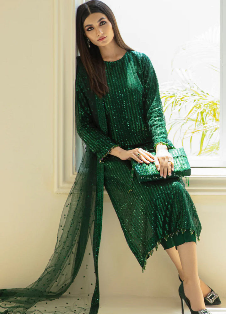 Chantelle by Baroque Unstitched Embroidered Net 3 Piece Suit BQ26UFC BQU-UF-D386 - Festive Collection