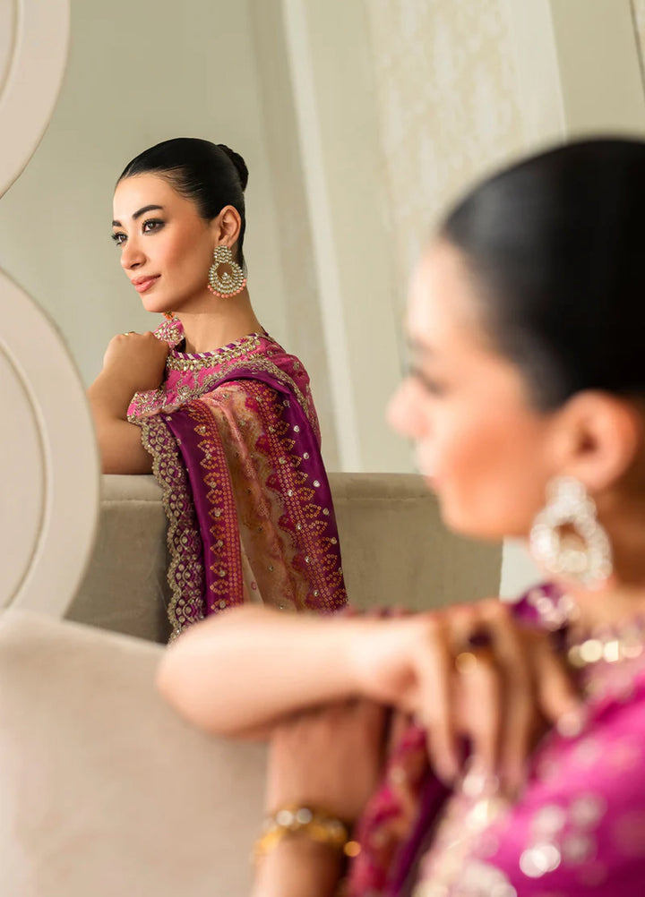 Chantelle by Baroque Unstitched Embroidered Raw Silk 3 Piece Suit BQ26UFC UF-4163 - Festive Collection