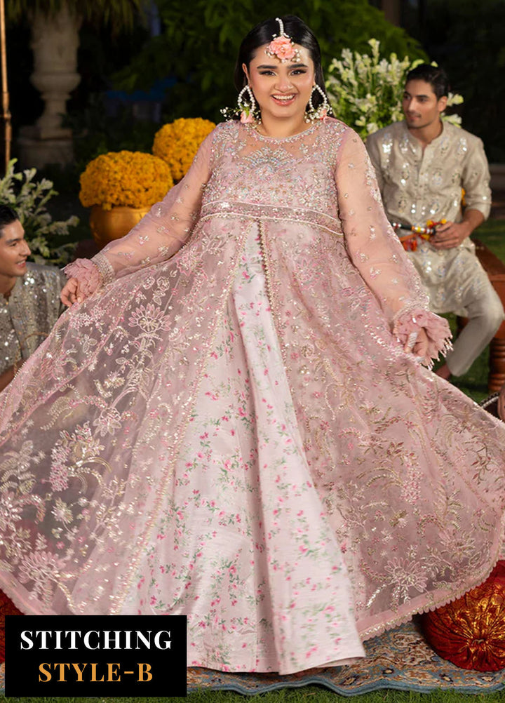 Haye Dil by Sahane Embroidered Organza Suits Unstitched 3 Piece SNE25HD CT 29001 Layers of Dream - Formals Collection