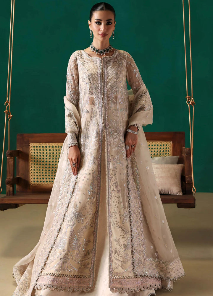 Sable Vogue Embroidered Organza Suits Unstitched 3 Piece SV25UF FC-04-25 - Festive Collection