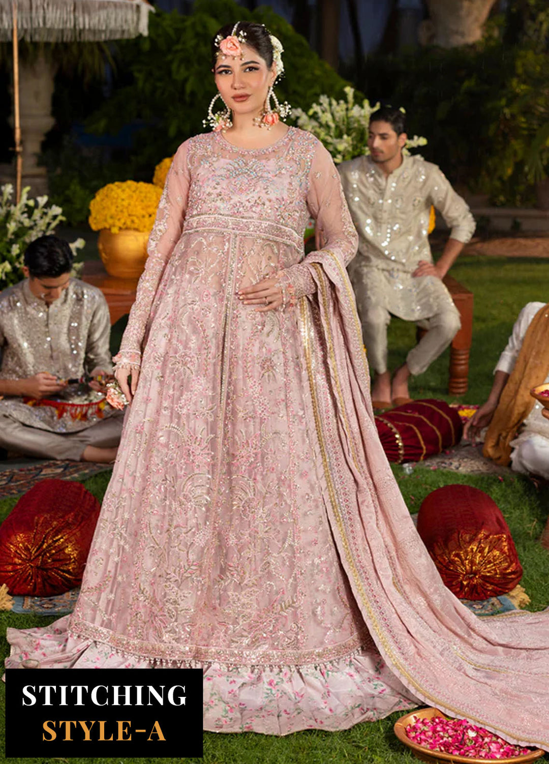 Haye Dil by Sahane Embroidered Organza Suits Unstitched 3 Piece SNE25HD CT 29001 Layers of Dream - Formals Collection